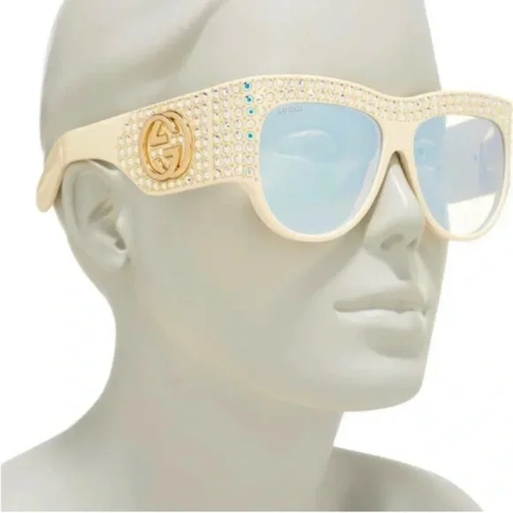 Gucci Crystal Embellished Hollywood Forever Sunglasses - Picture 2 of 2